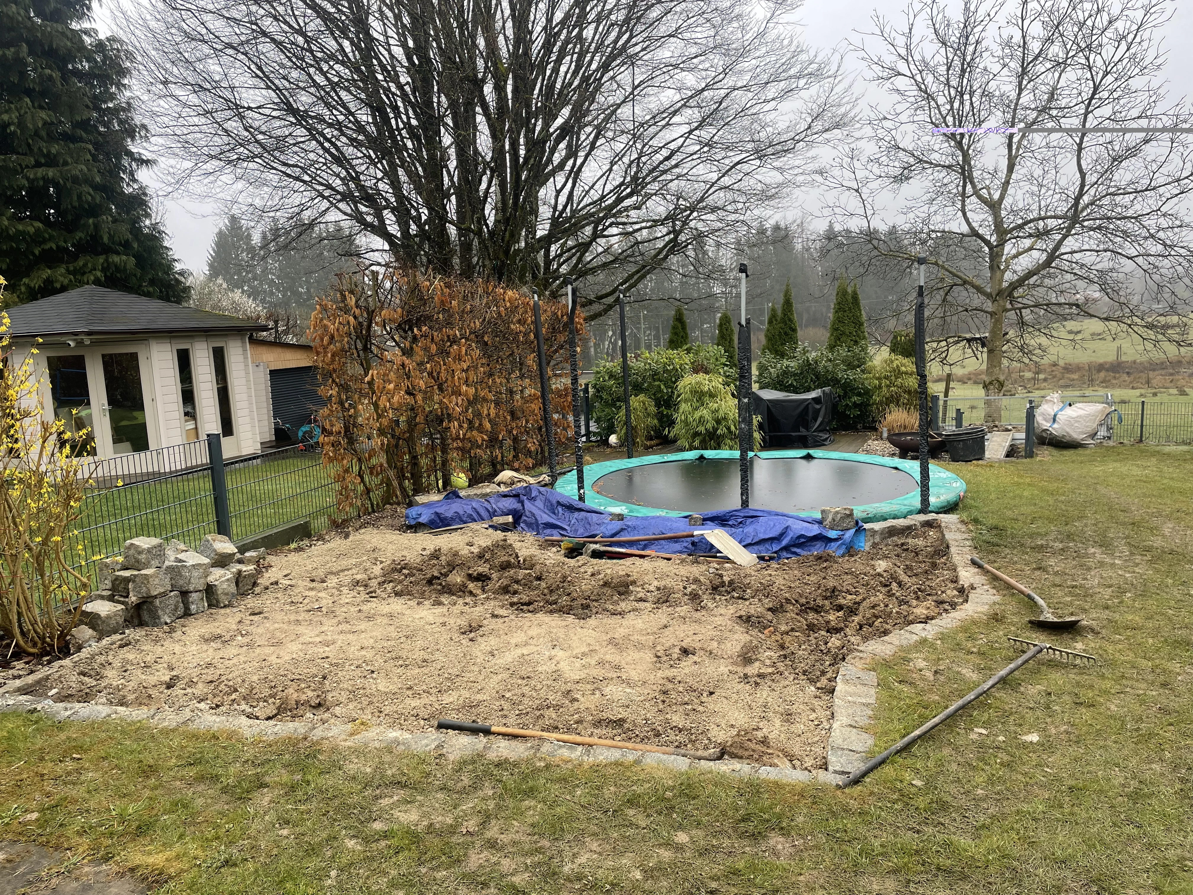 Neuanlage eines Sandbeetes 11